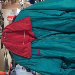 Garage Sale!! Vintage reversible 90s Columbia Ski jacket red/turquoise Men's XL
